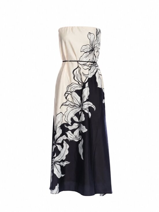 Nicole Miller Dresses & Skirts - New Nicole Miller Strapless Floral Maxi Dress Size S Dark Romance